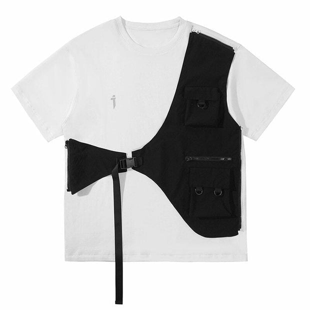 Detachable Two Piece Utility T-Shirt Streetwear Brand Techwear Combat Tactical YUGEN THEORY