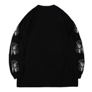 Devil Ghost Print Sweatshirt Streetwear Brand Techwear Combat Tactical YUGEN THEORY