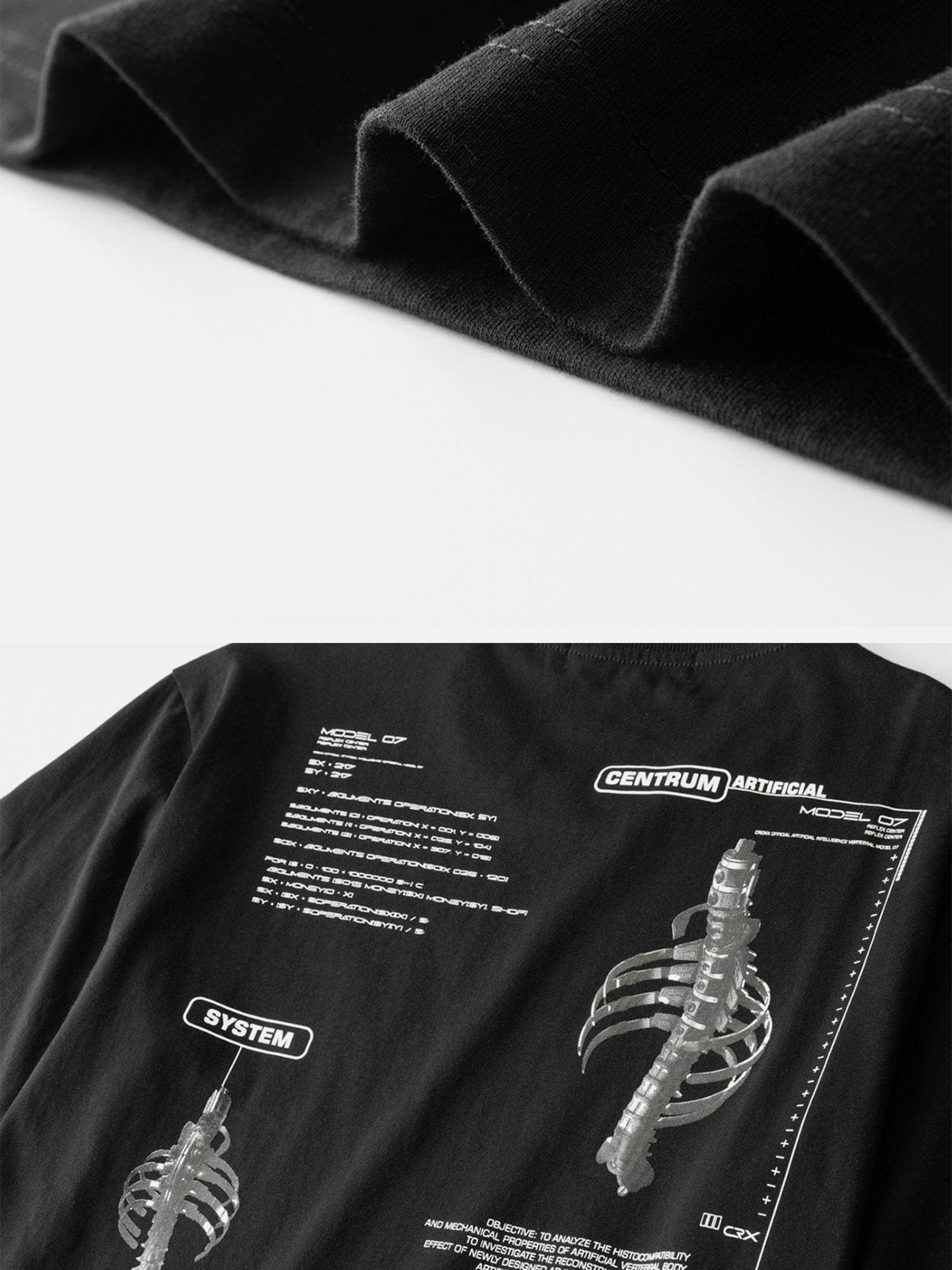 Display Skeleton Graphic Tee Streetwear Brand Techwear Combat Tactical YUGEN THEORY