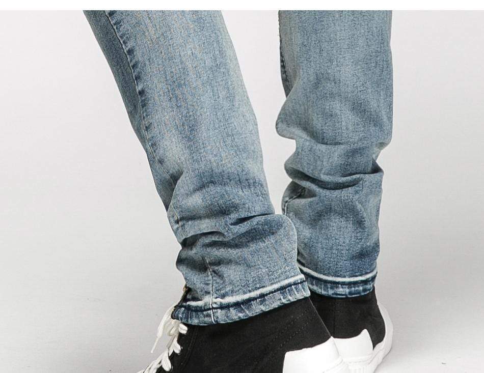 Distressed Ankle Zip Jeans Streetwear Brand Techwear Combat Tactical YUGEN THEORY