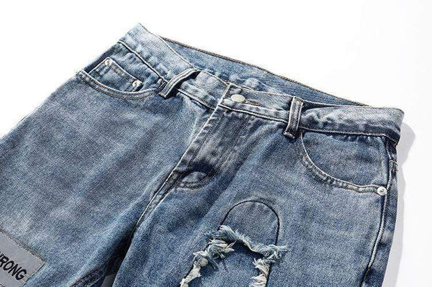 Distressed Graffiti Jeans Streetwear Brand Techwear Combat Tactical YUGEN THEORY