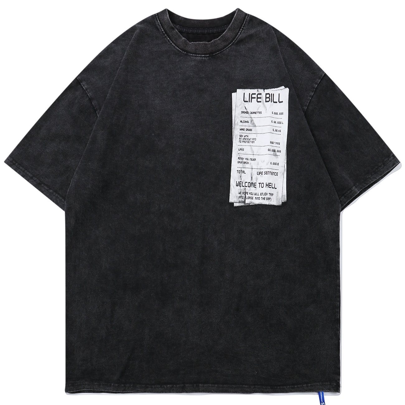 Distressed Painting Washed Tee Streetwear Brand Techwear Combat Tactical YUGEN THEORY