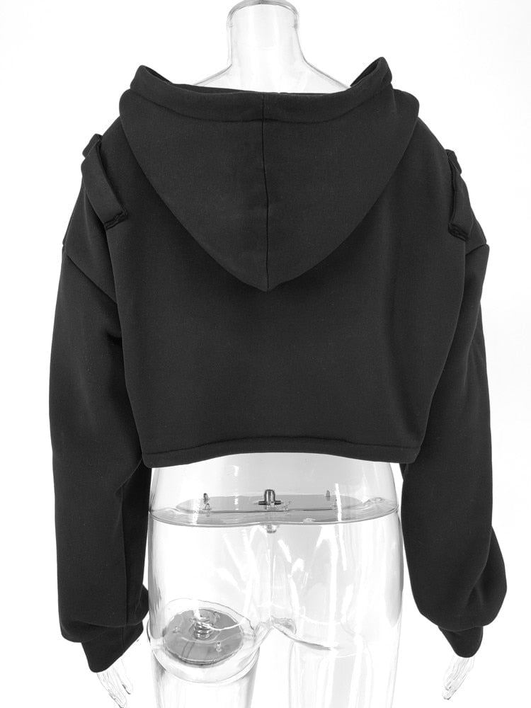 Distressed Skeleton Hooded Vest Streetwear Brand Techwear Combat Tactical YUGEN THEORY