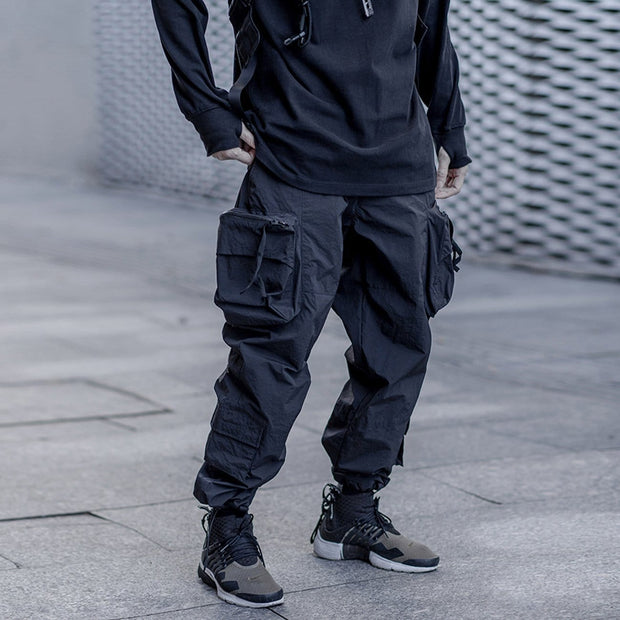 Double Big Pockets Cargo Pants Streetwear Brand Techwear Combat Tactical YUGEN THEORY