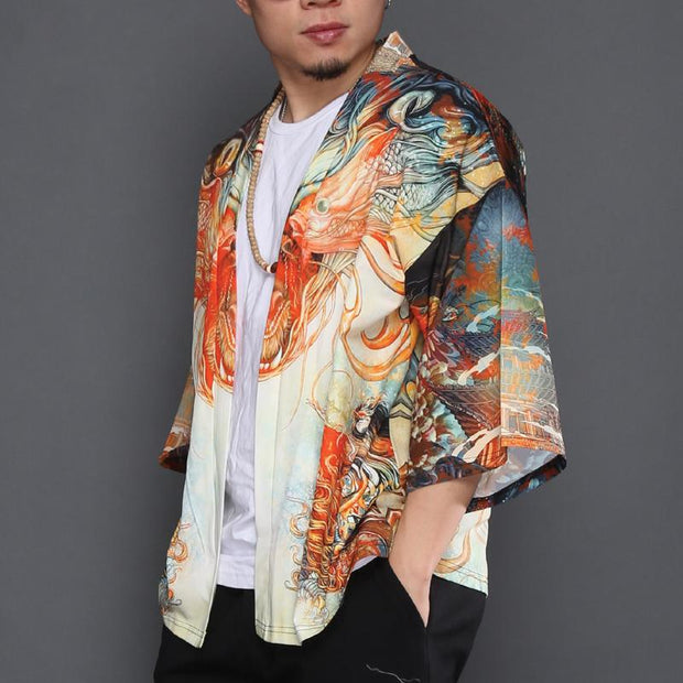 Dragon Spirit Kimono Cardigan Shirt Streetwear Brand Techwear Combat Tactical YUGEN THEORY