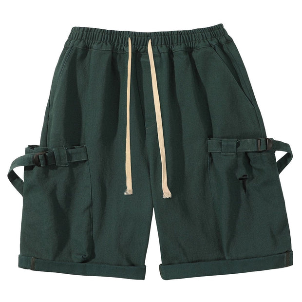 Drawstring Pocket Embroidery Shorts Streetwear Brand Techwear Combat Tactical YUGEN THEORY