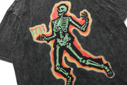Electric Shock Skeleton T-Shirt Streetwear Brand Techwear Combat Tactical YUGEN THEORY