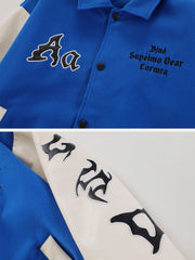 Embroidery Letters Aa Varsity Jacket Streetwear Brand Techwear Combat Tactical YUGEN THEORY