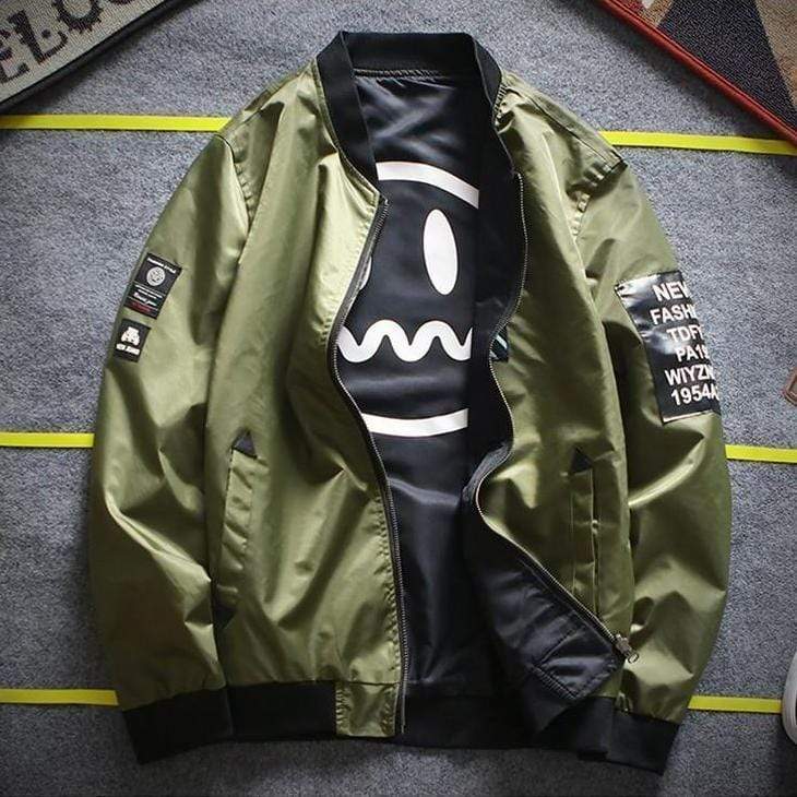 Emoji Bomber Jacket Streetwear Brand Techwear Combat Tactical YUGEN THEORY
