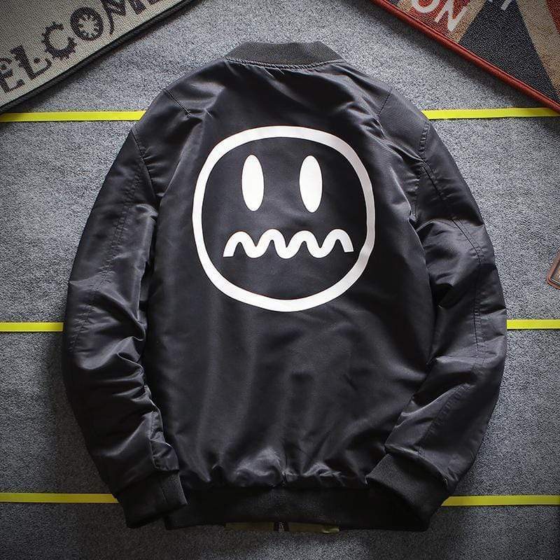 Emoji Bomber Jacket Streetwear Brand Techwear Combat Tactical YUGEN THEORY