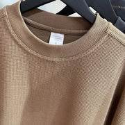 Essential Waffle Knit T-Shirt Streetwear Brand Techwear Combat Tactical YUGEN THEORY
