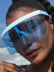 Fashion Anti-UV One Oversized Glasses Streetwear Brand Techwear Combat Tactical YUGEN THEORY