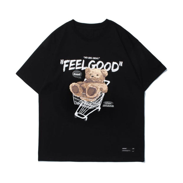 Feel Good Teddy Bear T-Shirt Streetwear Brand Techwear Combat Tactical YUGEN THEORY