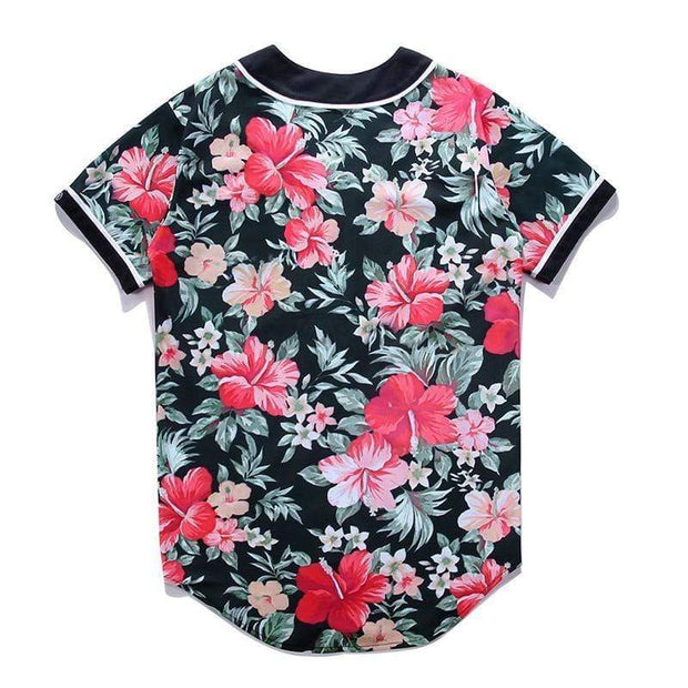 Floral Facts Baseball Shirt Streetwear Brand Techwear Combat Tactical YUGEN THEORY