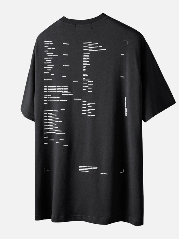 Function Back Letters Graphic Tee Streetwear Brand Techwear Combat Tactical YUGEN THEORY
