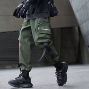 Function Buttons Ribbons Zipper Pockets Cargo Pants Streetwear Brand Techwear Combat Tactical YUGEN THEORY