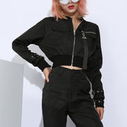 Function Fake Zipper Ribbon Jacket Streetwear Brand Techwear Combat Tactical YUGEN THEORY