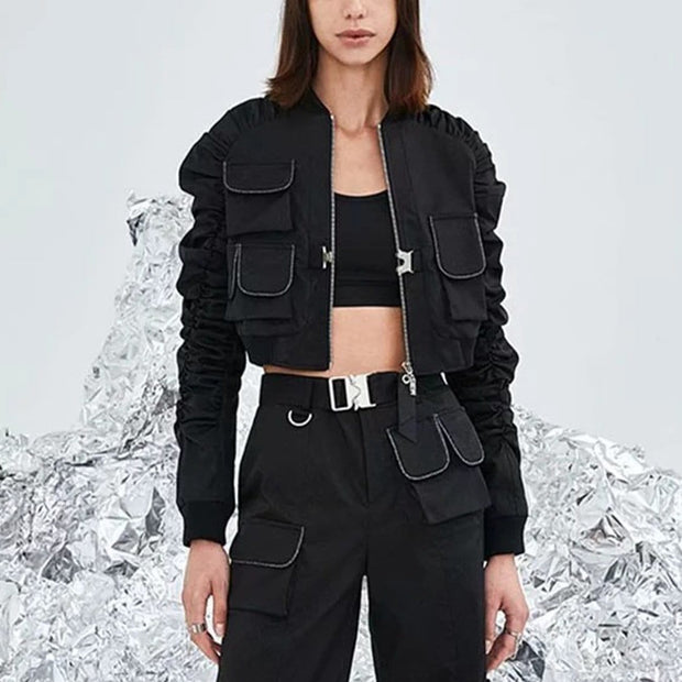 Function Multi Pockets Folds Jacket Streetwear Brand Techwear Combat Tactical YUGEN THEORY