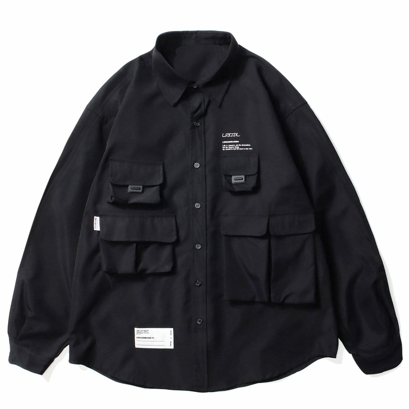 Function Multi Pockets Long Sleeve Shirt Streetwear Brand Techwear Combat Tactical YUGEN THEORY