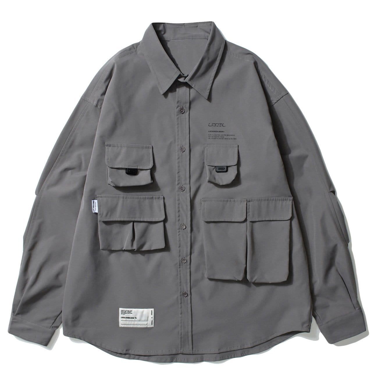 Function Multi Pockets Long Sleeve Shirt Streetwear Brand Techwear Combat Tactical YUGEN THEORY