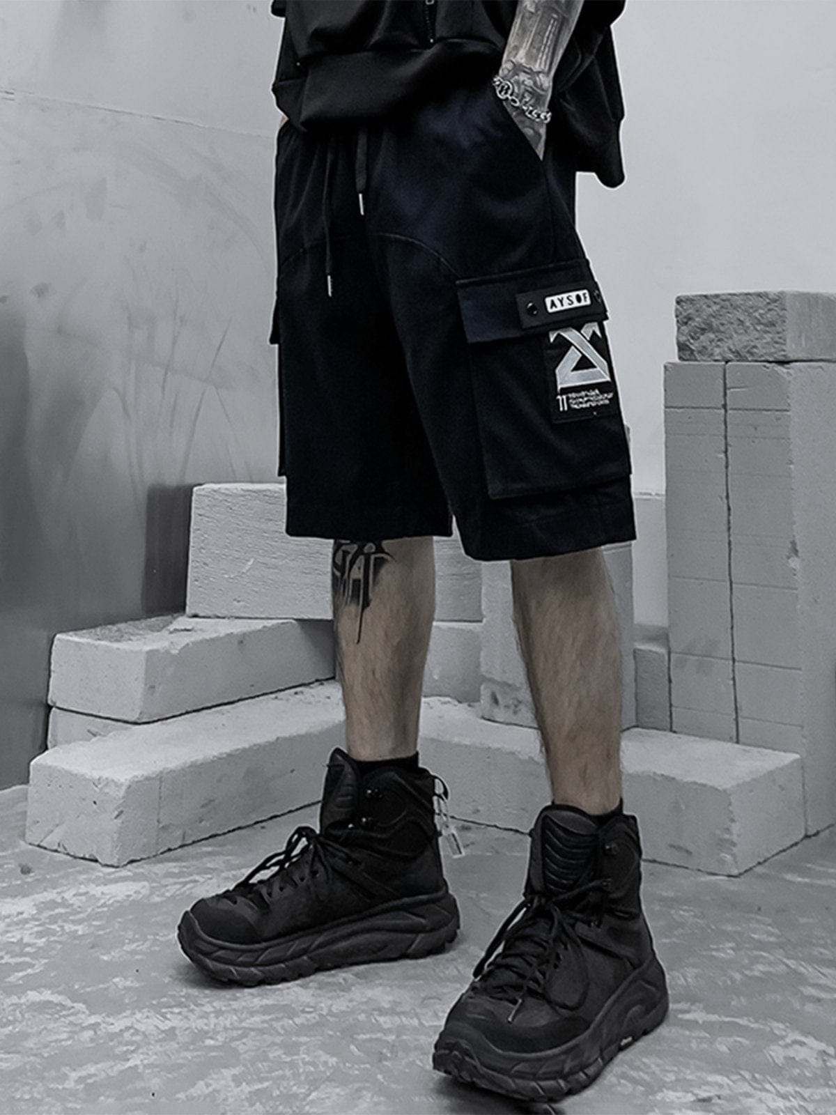 Function Pocket Cargo Shorts Streetwear Brand Techwear Combat Tactical YUGEN THEORY