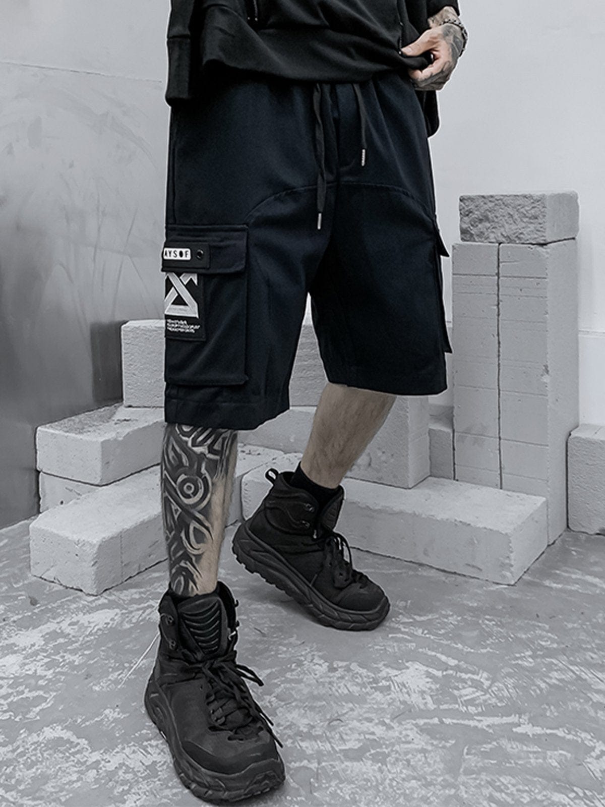 Function Pocket Cargo Shorts Streetwear Brand Techwear Combat Tactical YUGEN THEORY