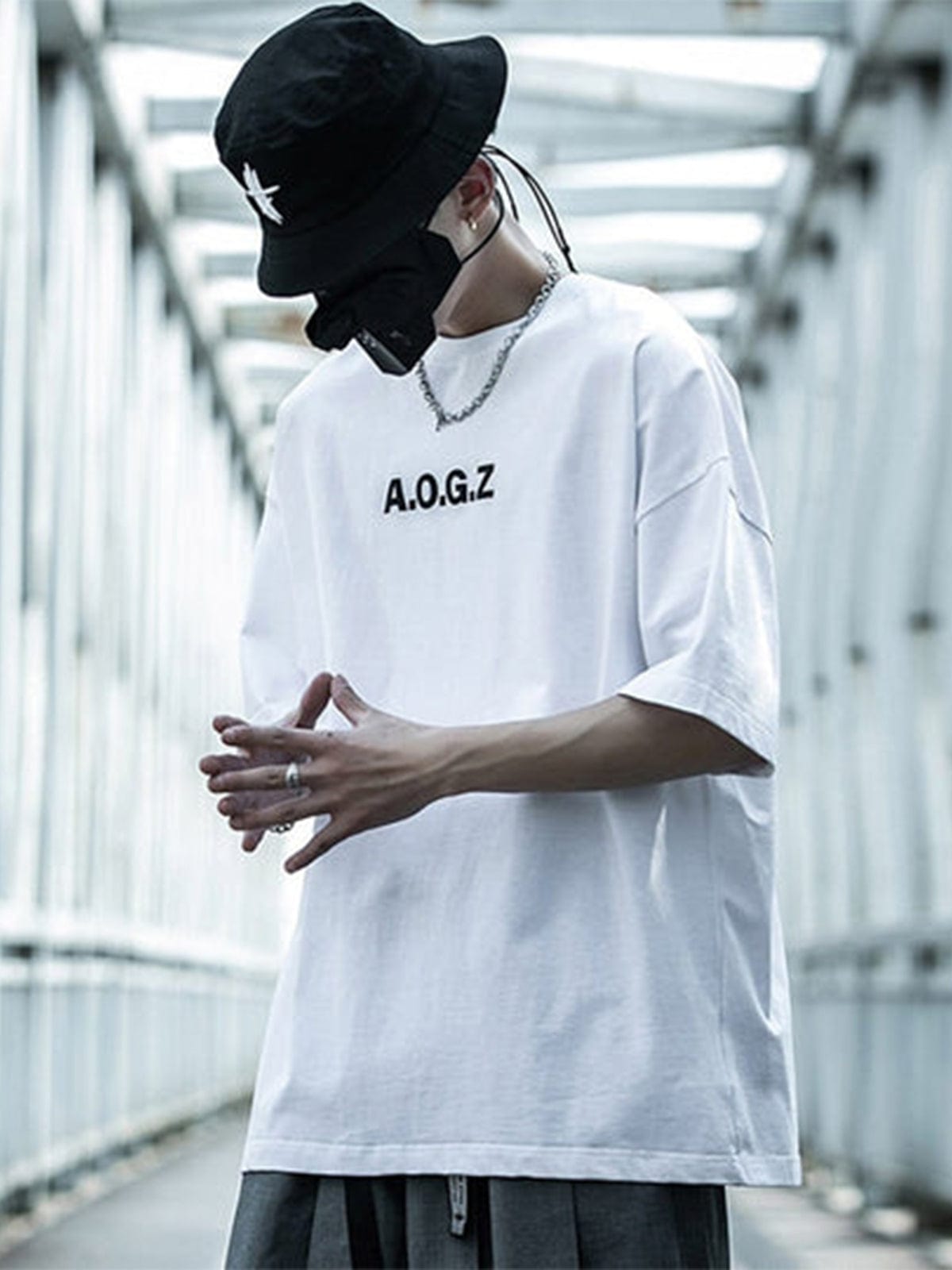 Function Reflective Letter Print Tee Streetwear Brand Techwear Combat Tactical YUGEN THEORY