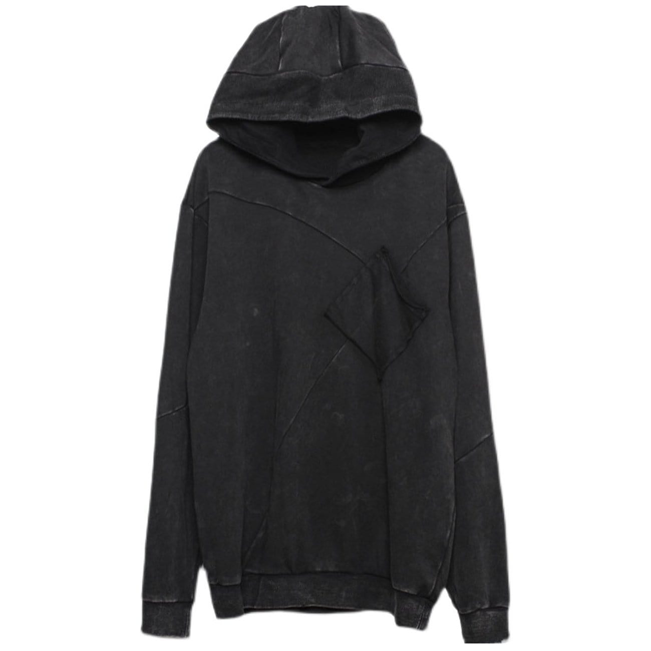 Function Vintage Patchwork Washed Hoodie Streetwear Brand Techwear Combat Tactical YUGEN THEORY