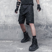 Functional Asymmetric Rope Shorts Streetwear Brand Techwear Combat Tactical YUGEN THEORY