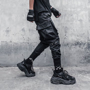 Functional Big Pocket Drawstring Cargo Pants Streetwear Brand Techwear Combat Tactical YUGEN THEORY