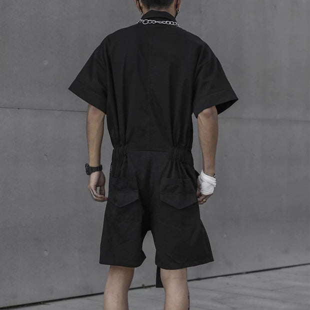 Functional Button Belt Jumpsuit Streetwear Brand Techwear Combat Tactical YUGEN THEORY
