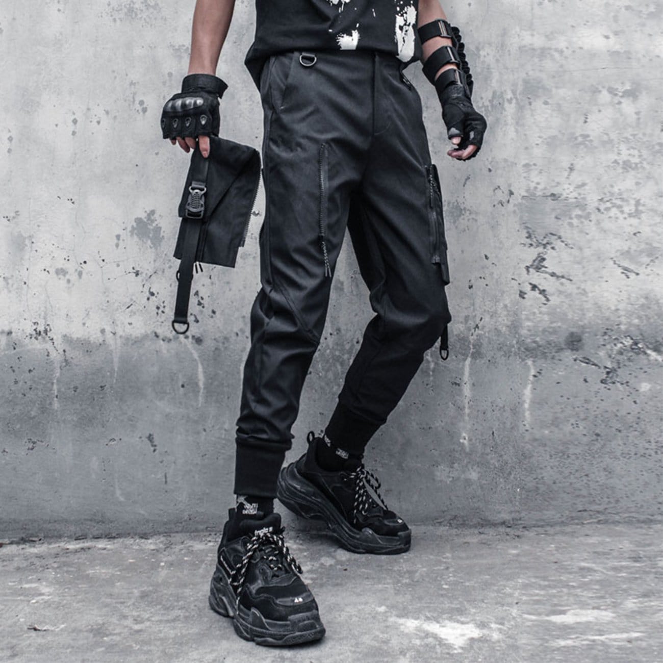 Functional Detachable Pocket Ribbons Cargo Pants Streetwear Brand Techwear Combat Tactical YUGEN THEORY