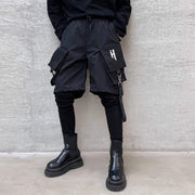Functional Fake Two Embroidery Harem Pants Streetwear Brand Techwear Combat Tactical YUGEN THEORY