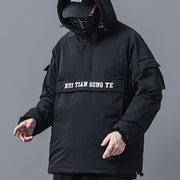 Functional Half Zip Up Embroidery Winter Coat Streetwear Brand Techwear Combat Tactical YUGEN THEORY