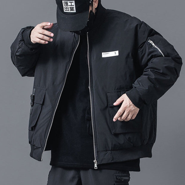Functional Labeling Bomber Jacket Streetwear Brand Techwear Combat Tactical YUGEN THEORY