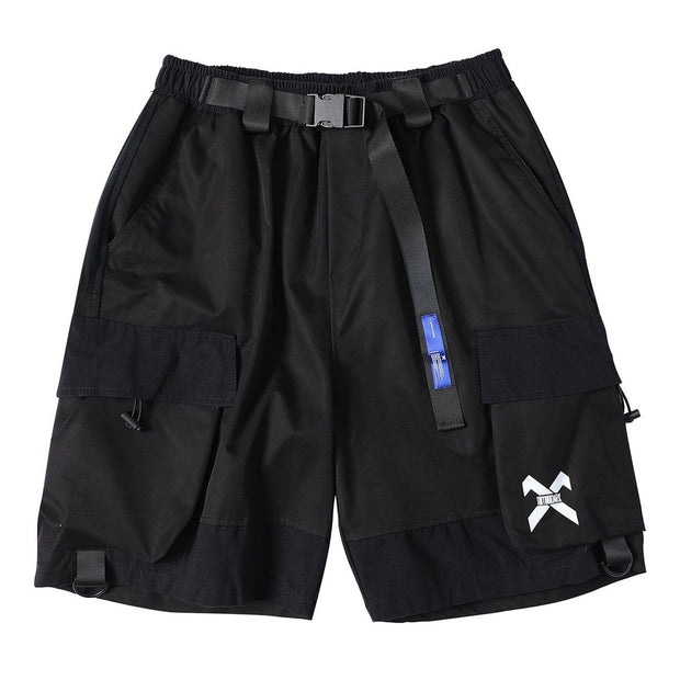 Functional X Print Cargo Shorts Streetwear Brand Techwear Combat Tactical YUGEN THEORY