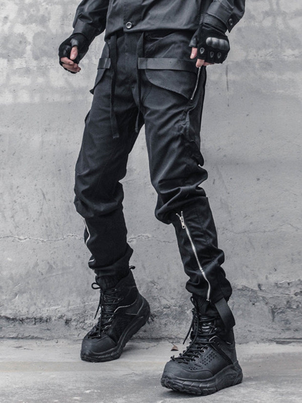 Functional Zipper Cargo Pants Streetwear Brand Techwear Combat Tactical YUGEN THEORY