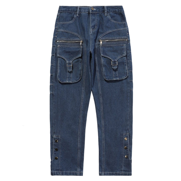 Functional Zipper Pockets Jeans Streetwear Brand Techwear Combat Tactical YUGEN THEORY