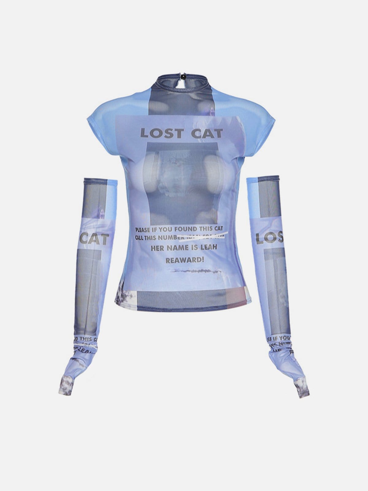 Future Transparent Print Cuff Shirt Streetwear Brand Techwear Combat Tactical YUGEN THEORY