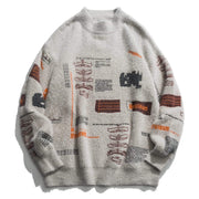 Geometric Patterns Sweater Streetwear Brand Techwear Combat Tactical YUGEN THEORY
