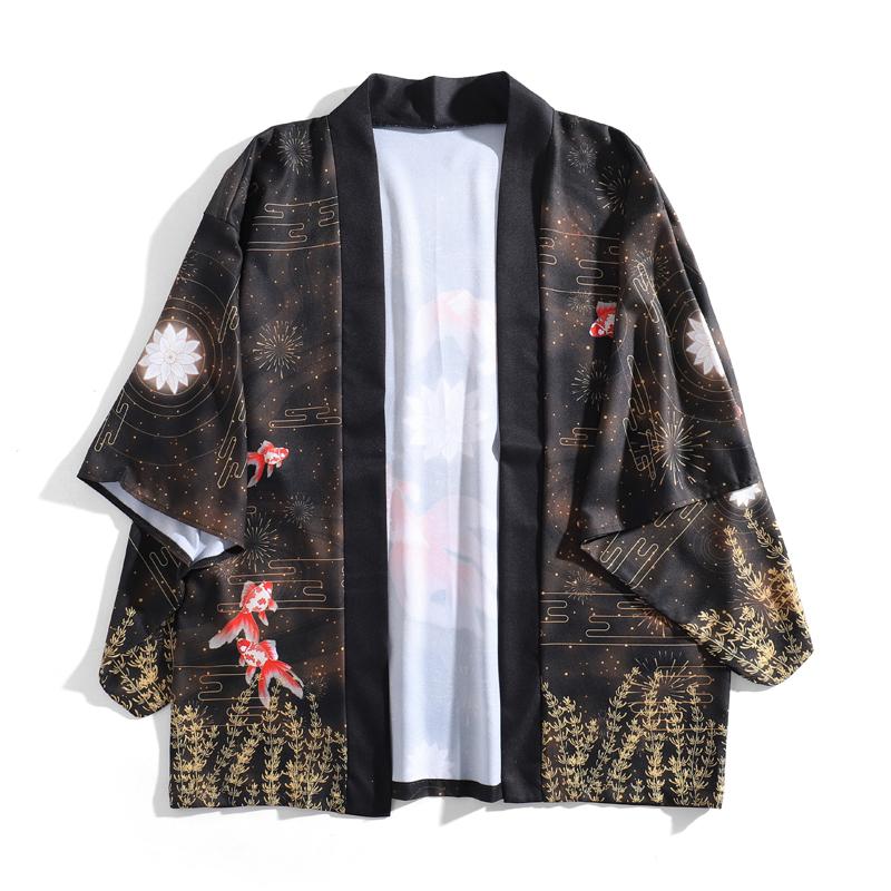 Goldfish Haori Kimono Cardigan Streetwear Brand Techwear Combat Tactical YUGEN THEORY