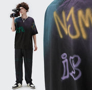 Graffiti Spray Paint T-Shirt Streetwear Brand Techwear Combat Tactical YUGEN THEORY