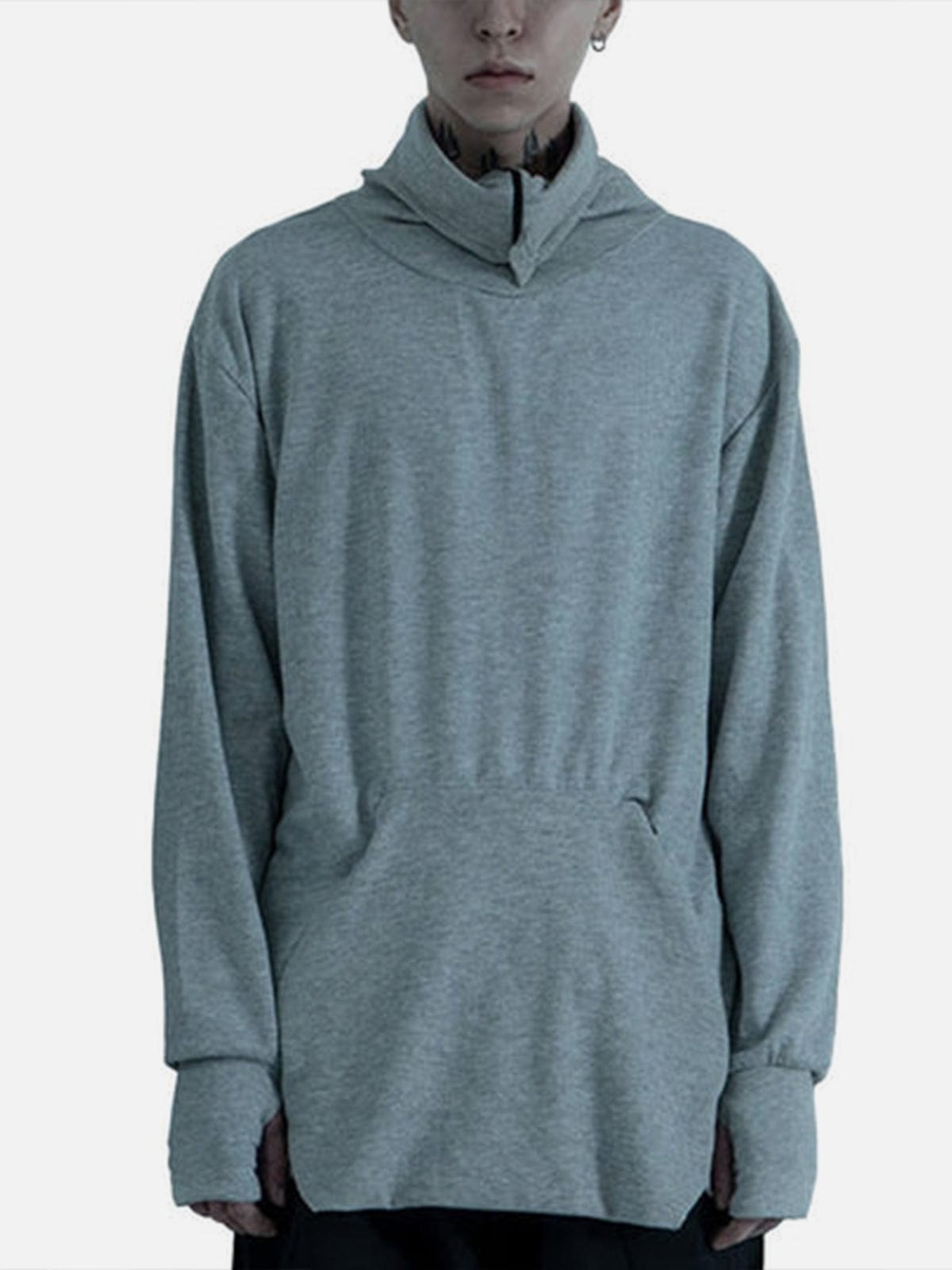 Half-zip Turtleneck Sweatshirt Streetwear Brand Techwear Combat Tactical YUGEN THEORY