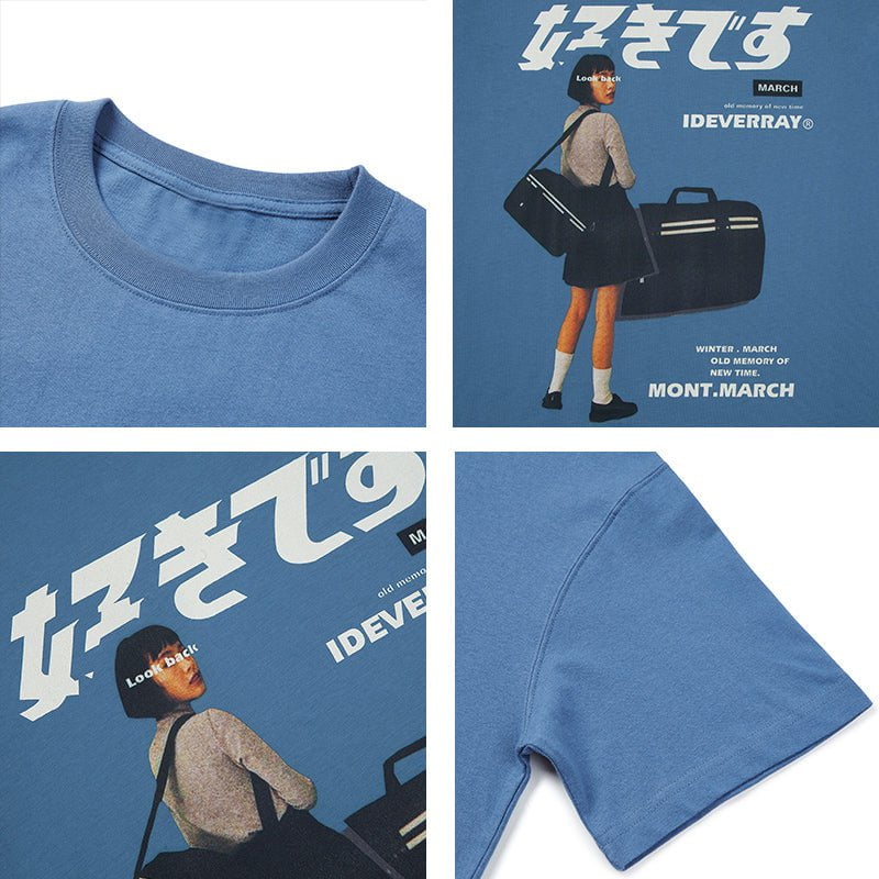 " Harajuku Girl Print " TEE Streetwear Brand Techwear Combat Tactical YUGEN THEORY
