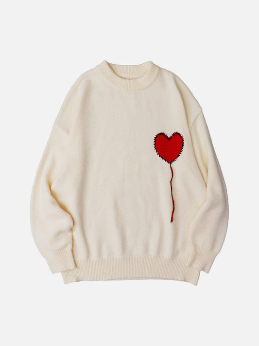 "Heart Choice" Knit Sweater Streetwear Brand Techwear Combat Tactical YUGEN THEORY