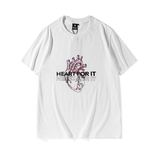 Heart Cyberpunk T-Shirt Streetwear Brand Techwear Combat Tactical YUGEN THEORY