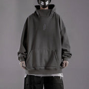 High Collar Oversized Hoodie Streetwear Brand Techwear Combat Tactical YUGEN THEORY