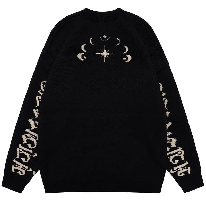 High Street Knit Sweater Cross Dog Streetwear Brand Techwear Combat Tactical YUGEN THEORY