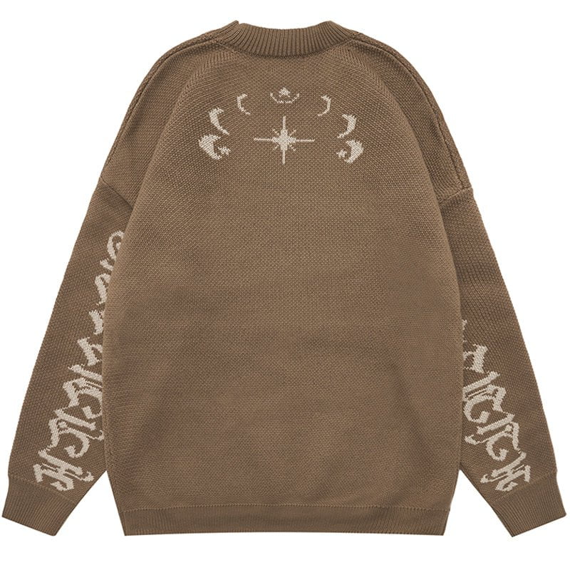 High Street Knit Sweater Cross Dog Streetwear Brand Techwear Combat Tactical YUGEN THEORY