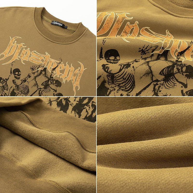 High Street Sweatshirt Struggling Skeleton Streetwear Brand Techwear Combat Tactical YUGEN THEORY